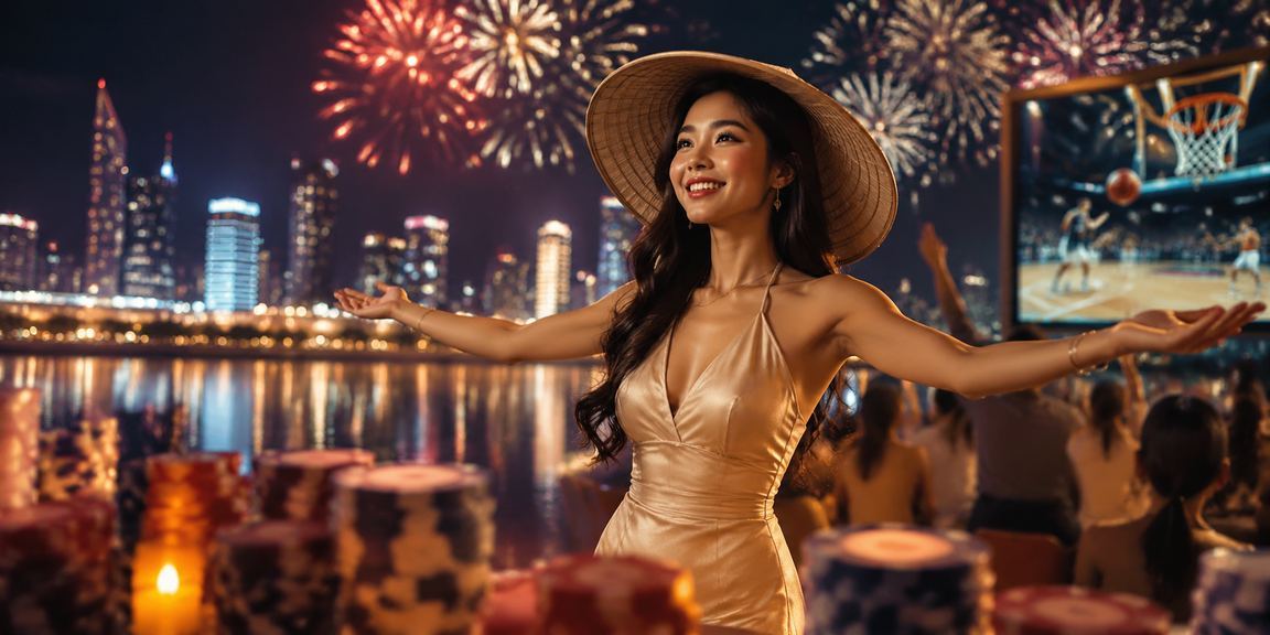 Người đội nón lá tại Nha Trang theo dõi kèo bóng rổ trực tuyến bên bờ biển
